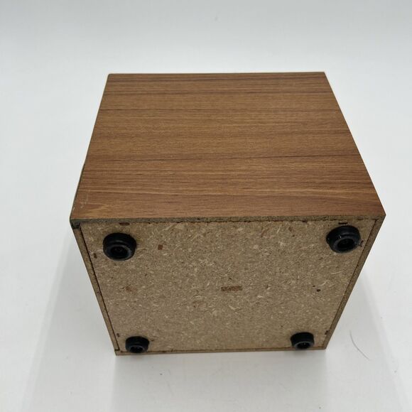 Vintage 80s ComputerMate Wood Grain 5.25" Floppy Storage Disk Holder w/Dividers - Picture 5 of 5